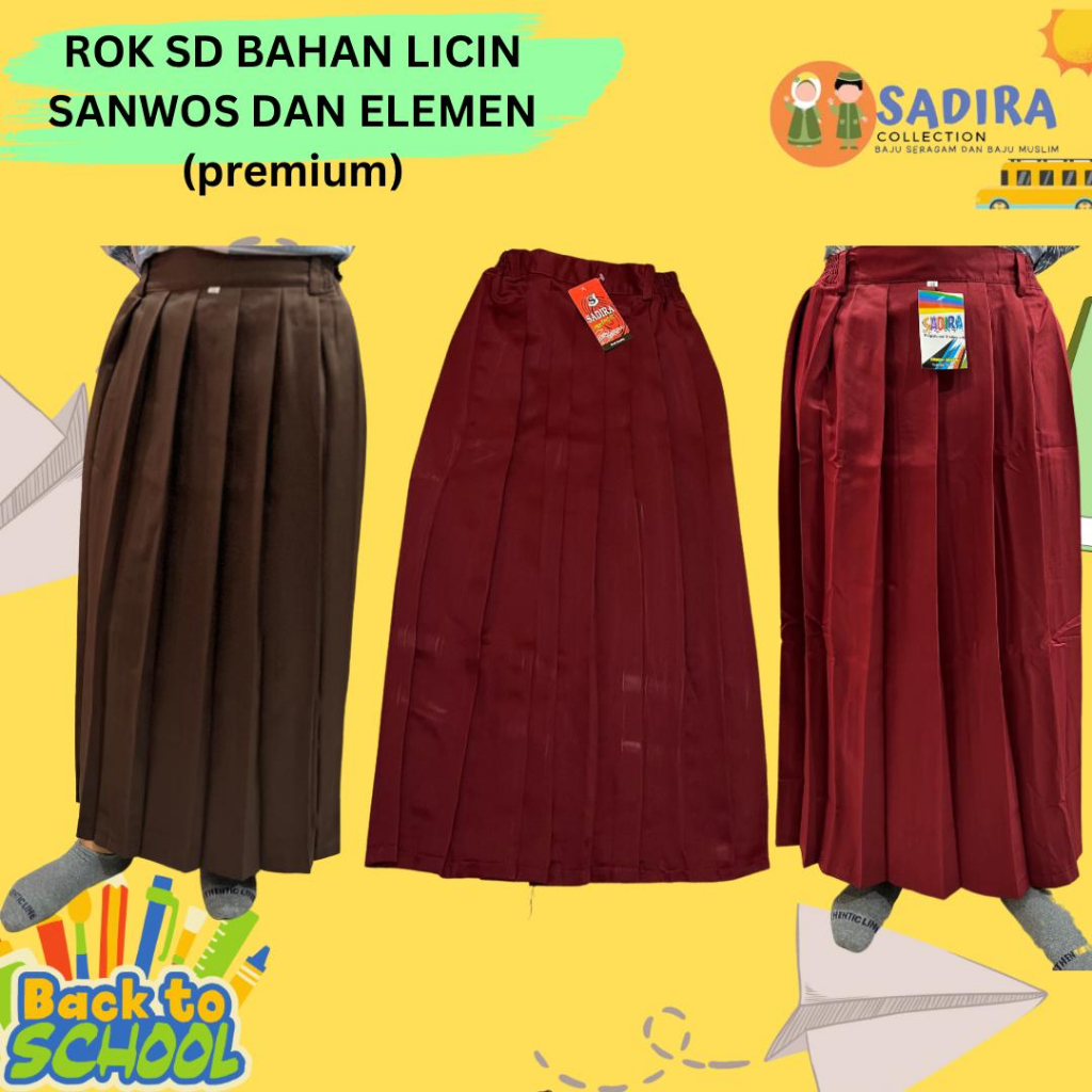 ROK SD PRAMUKA BAHAN LICIN (SANWOSH & ELEMEN)