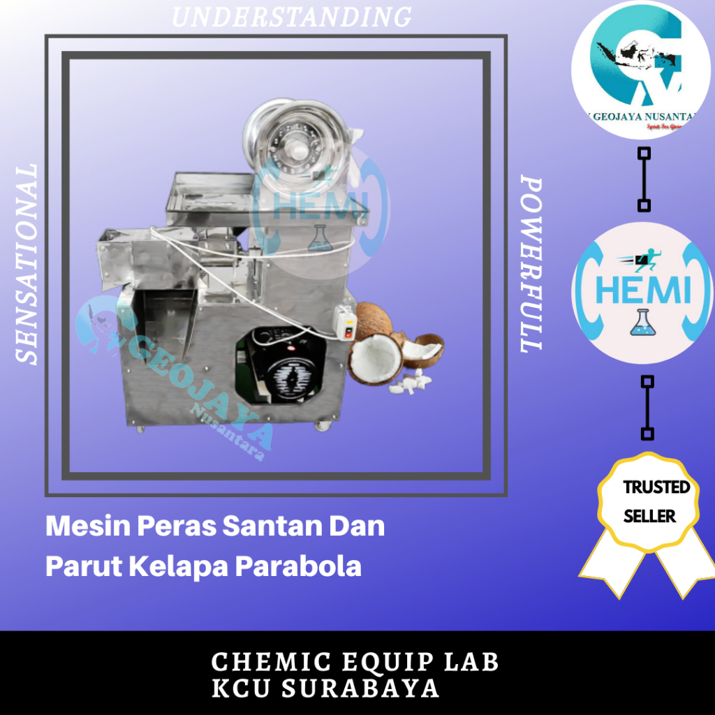 MESIN PERAS SANTAN DAN PARUT KELAPA PARABOLA