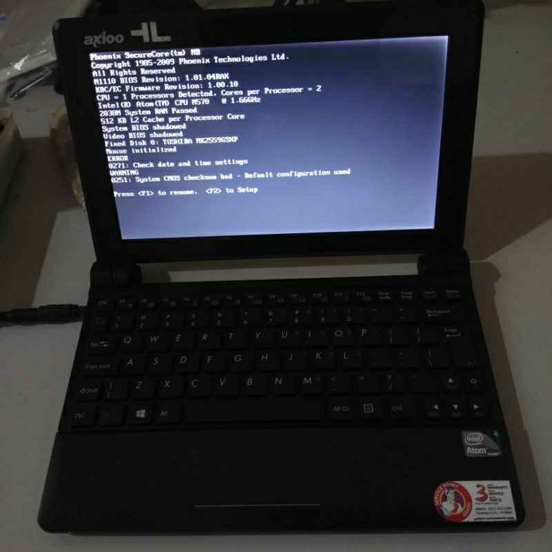 Mobo Motherboard Mainboard Laptop Axioo Pico PJM M1110