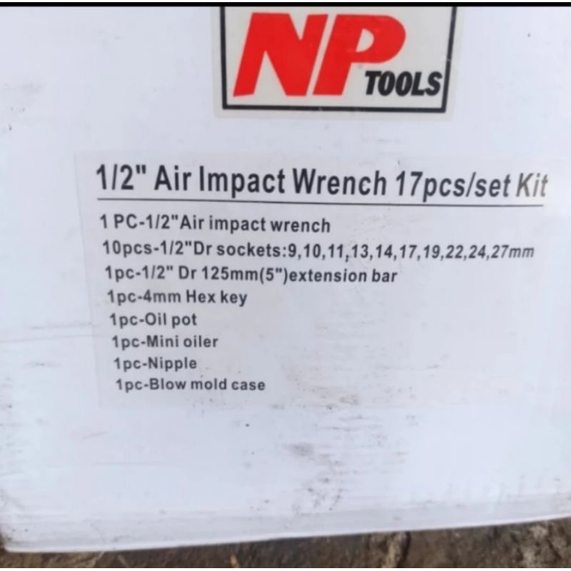

AIR IMPACT WRENCH 1/2 inch NP TOOL merek SANDS