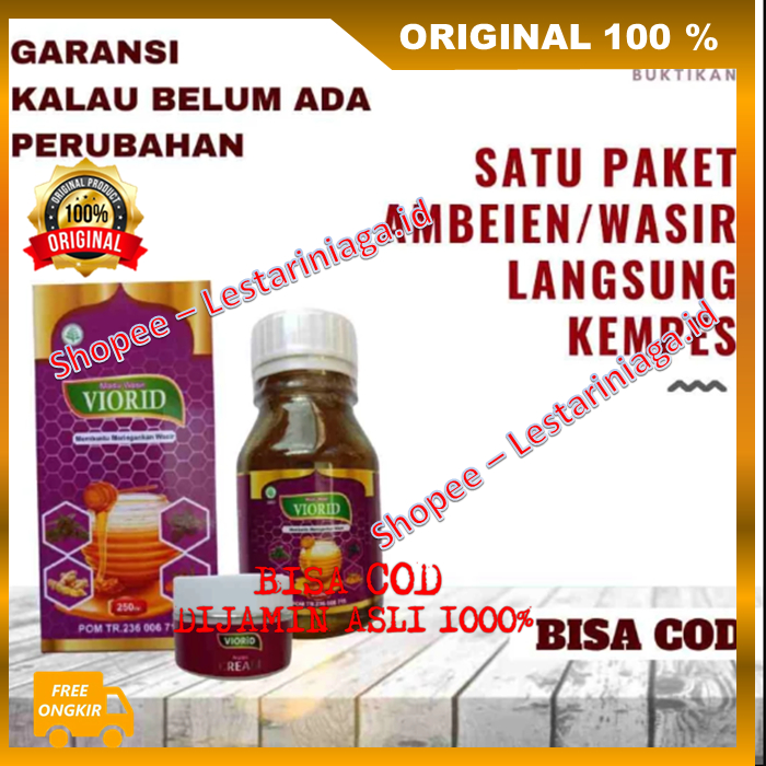 Viorid Madu + Cream Obat Wasir Solusi Atasi Ambeyen Atau Wasir Dijamin Ada Perubahan ORIGINAL BPOM