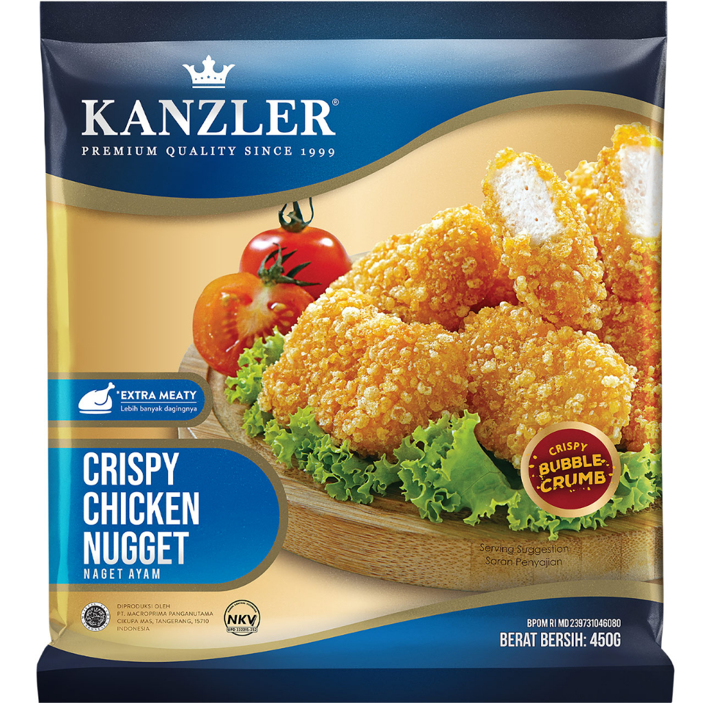 

Kanzler Crispy Chicken Nugget ( Naget Ayam Kripsy ) 450G