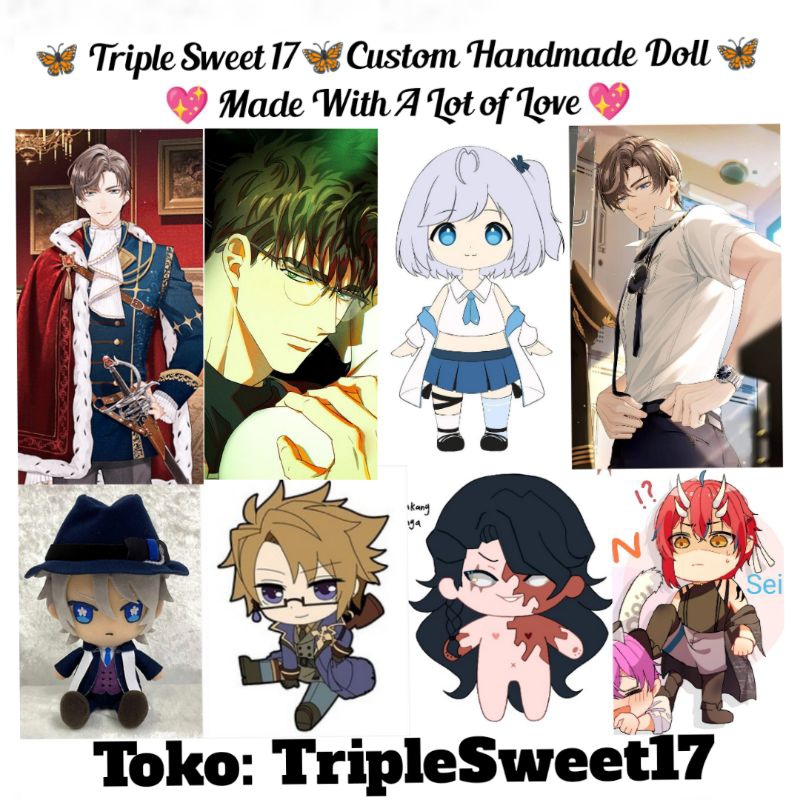 Custom Handmade by Triple Sweet 17 Boneka Artem Wing Tears of Themis Wax artist identity V chloe pil