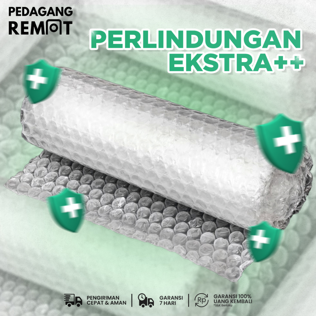 

Ekstra Plastik Bubble (Bubble Wrap) Untuk Packing Tambahan Agar Lebih Aman