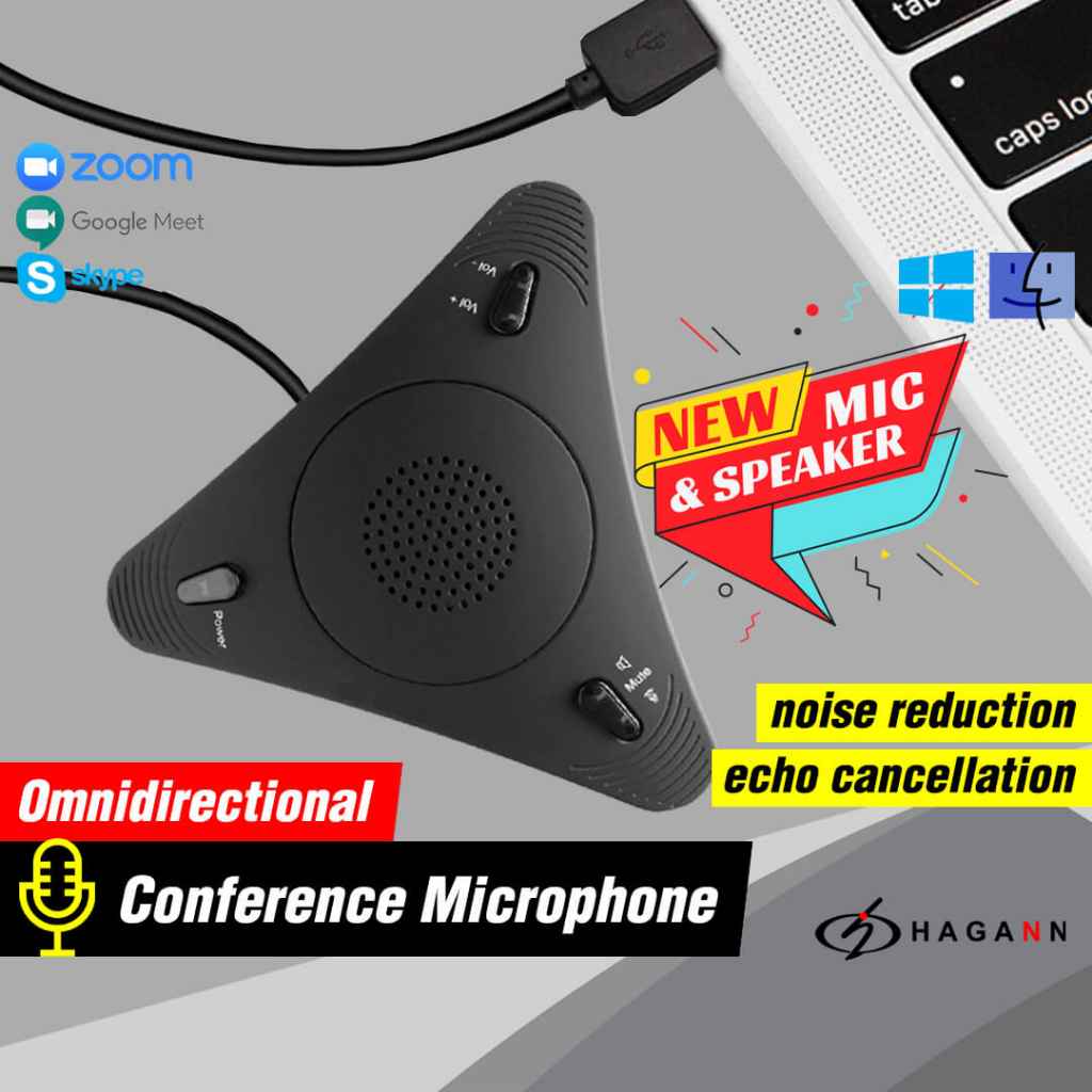 MIC-U08 USB Microphone Speaker Online Meeting Mikrofon Conference Mini