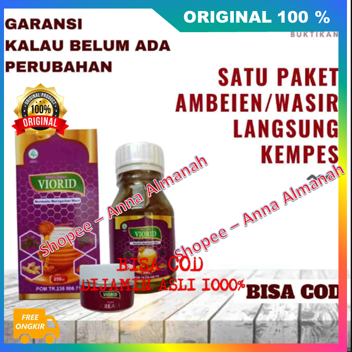 Viorid Madu + Cream Obat Wasir Solusi Atasi Ambeyen Atau Wasir Dijamin Ada Perubahan BPOM