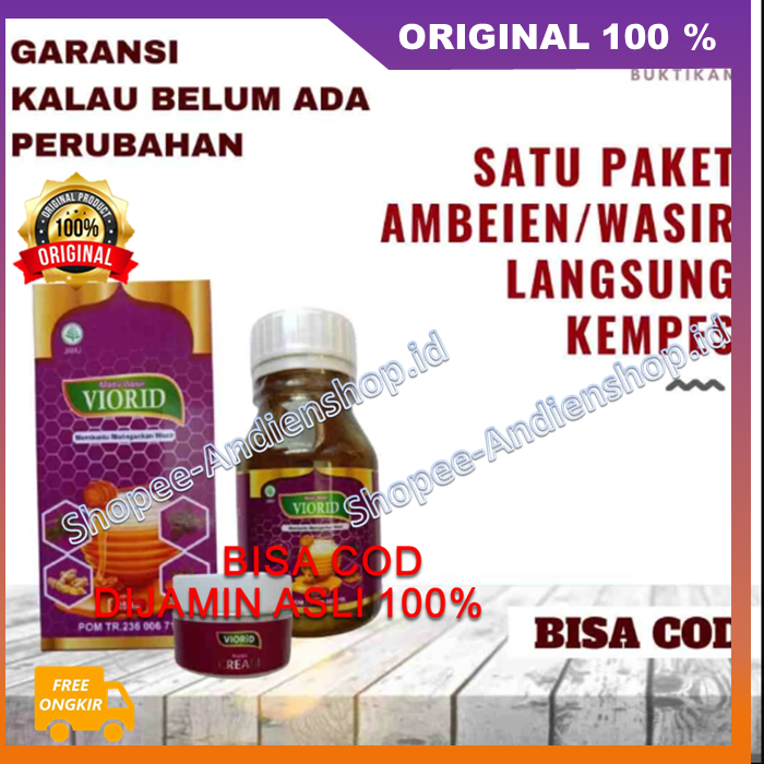 Viorid Madu + Cream Obat Wasir Solusi Atasi Ambeyen Atau Wasir Dijamin Ada Perubahan 100% ASLI BPOM