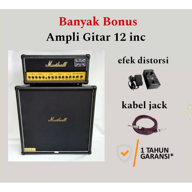 Ampli gitar 12 inc head cabinet untuk studio & kafe bergaransi banyak bonus