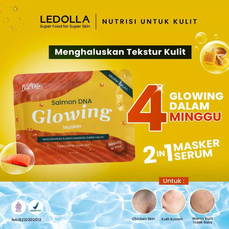 LEDOLLA SALMON DNA GLOWING SERUM MASK