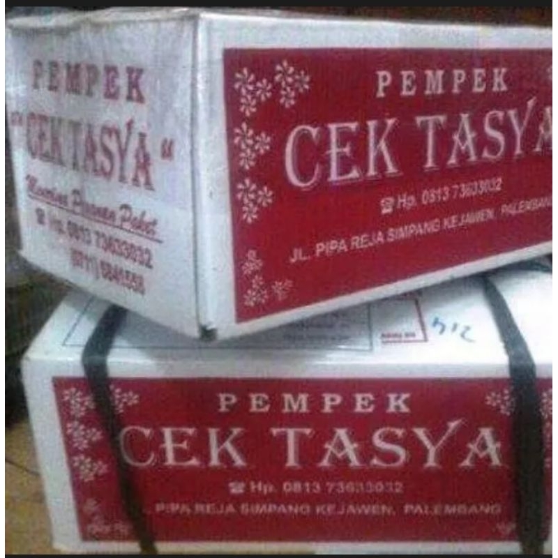 Pempek tasya palembang paket balur tepung/minyak isi 20 plus cuko