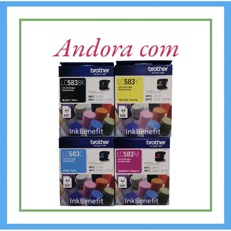 Tinta printer Brother lc 583 black&color