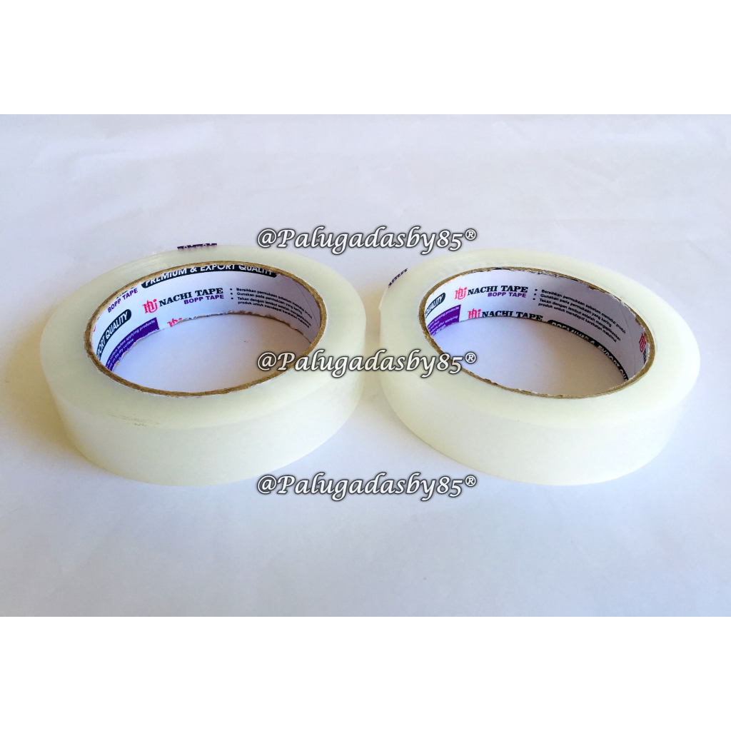 

(1 Biji) GROSIR OPP Tape NACHI 24 mm x 100 yard / Lakban Isolasi Tape Bening Nachi 1" x 100 yard / Lakban Nachi 1 Inch / Nachi 1 x 100 / Nachi 24 x 100