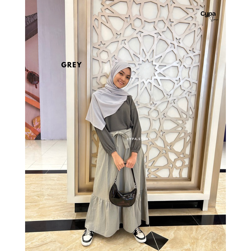 kyla skirt rok panjang linen