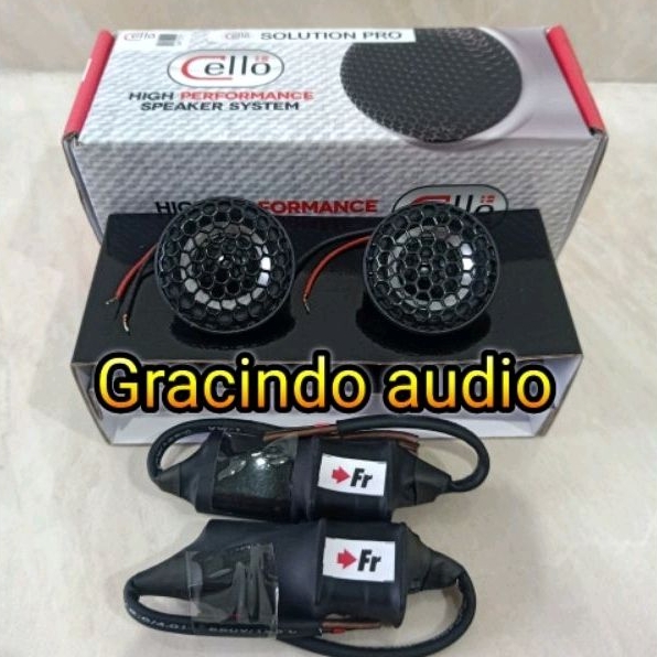 Tweeter Fullrange Cello Solution Pro Include Crossover Pasive 2pcs Original Cello