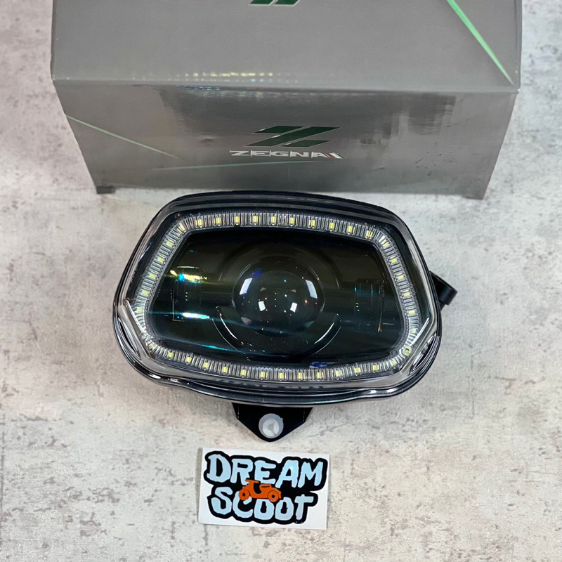 Daymaker Zegna DRL Smoke Vespa Sprint Vespa Matic Lampu Headlamp Vespa Lampu vespa Matic Daymaker Ve