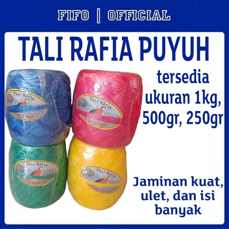 TALI RAFIA CAP PUYUH/ RAFIA BURUNG PUYUH/ RUMPUT JEPANG CAP PUYUH
