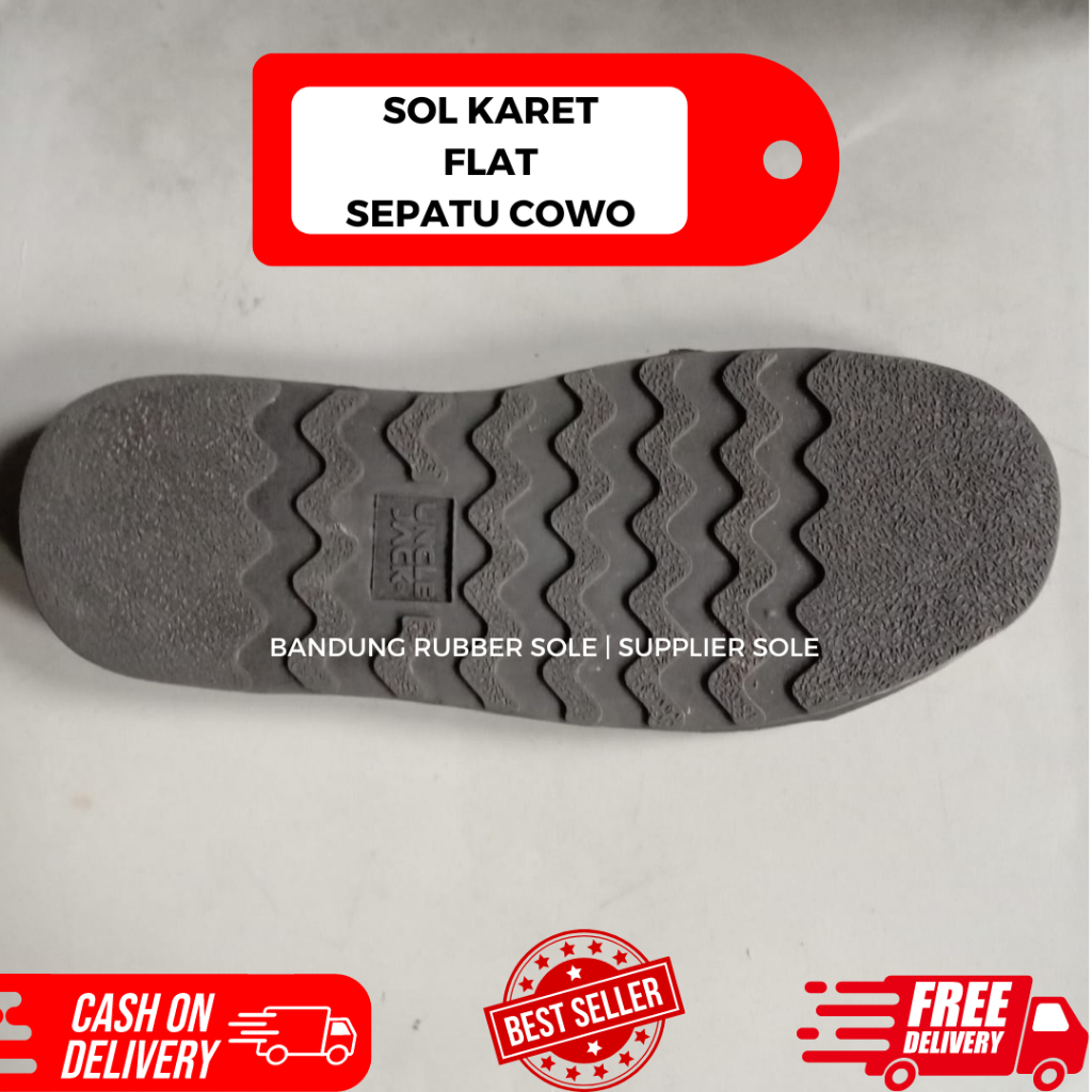 Outsole Karet Sepatu Cowo Unclejack - Sol Sepatu Kantoran - Sol Sepatu Kulit Pria
