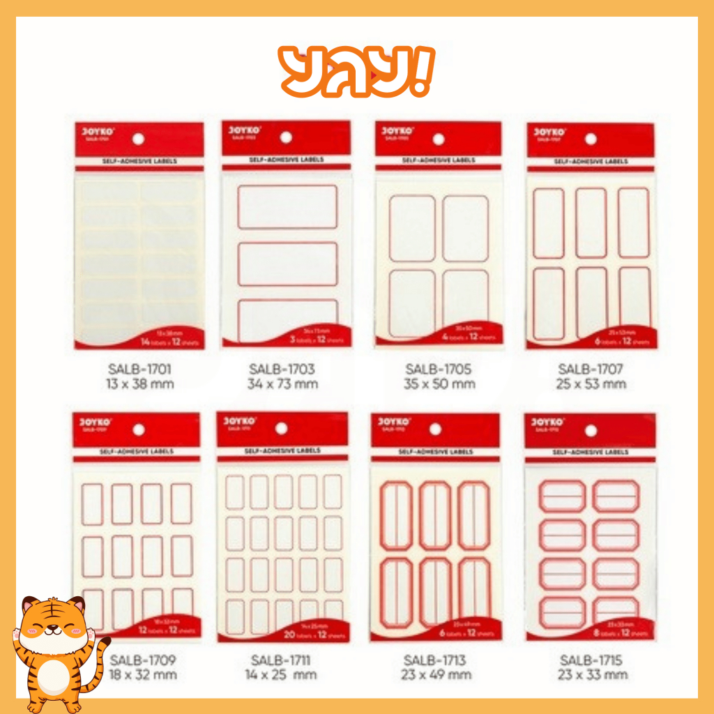 

YAY! - LABEL STICKER JOYKO SALB / STICKER SELF ADHESIVE LABELS