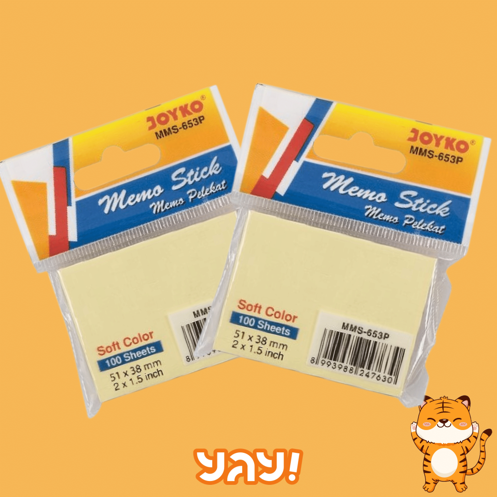 

YAY! - JOYKO 653P Sticky note / memo note (PER PAD)