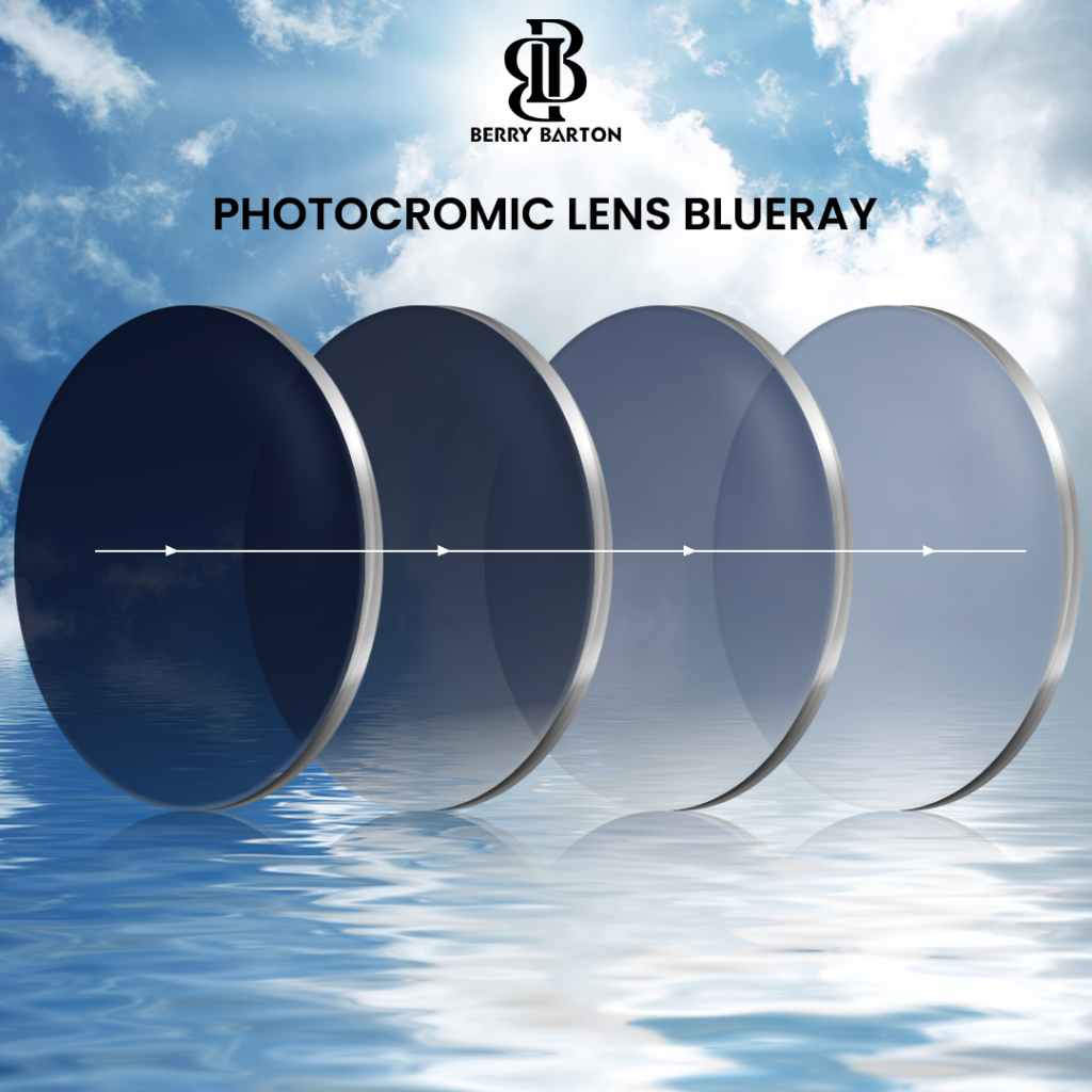 Berrybarton - Lensa Anti Radiasi Bluecromic Kacamata (Minus/Plus 0.00 s/d 12.00 Cyl: 00.00 s/d 2.00)