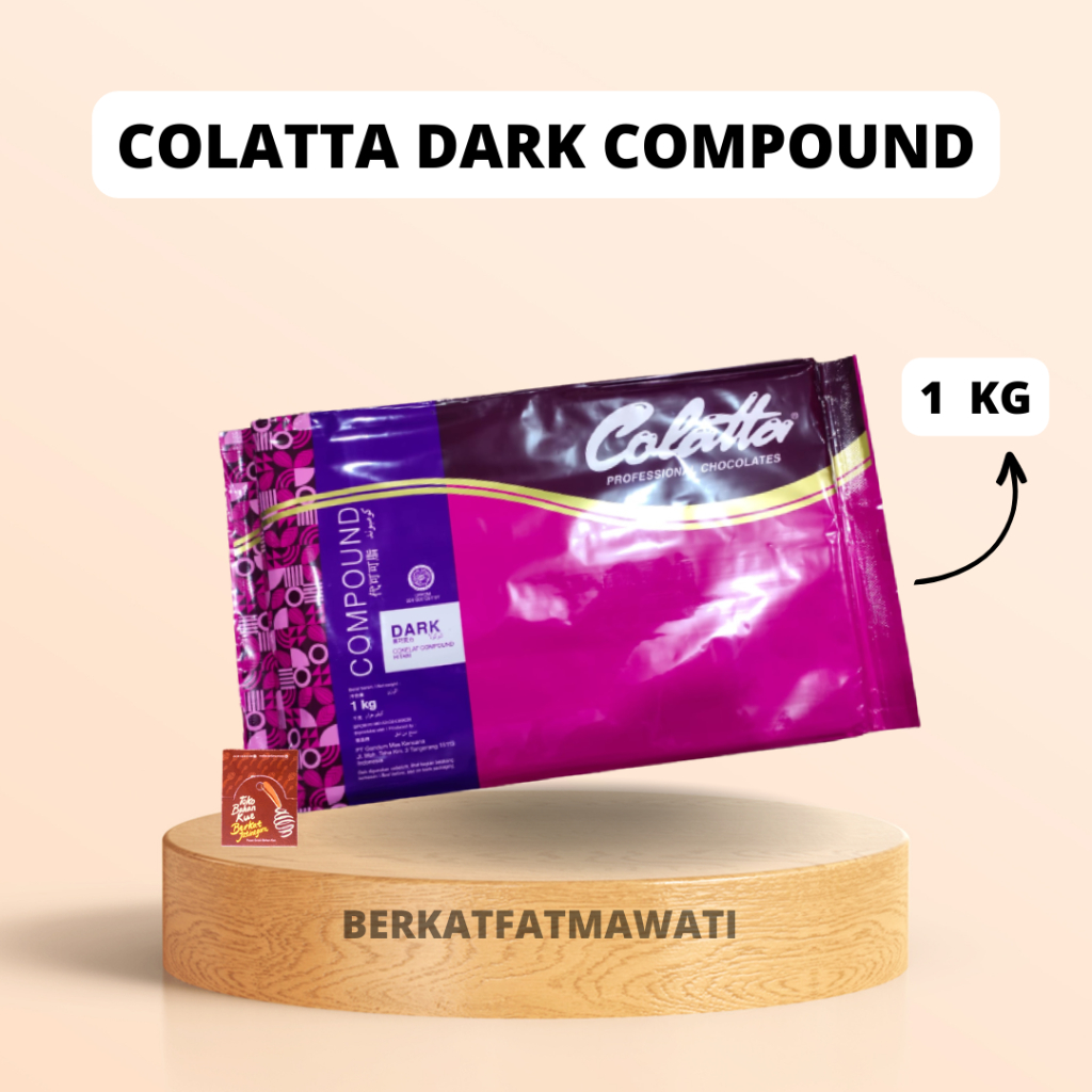 

COLATTA DARK COMPOUND 1 KG / CHOCOLATE COMPOUND COKELAT / COKLAT BATANG/CTN (12 KG)