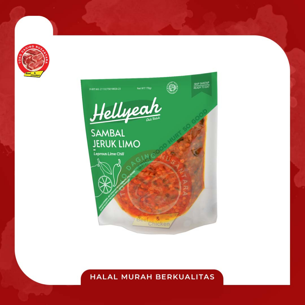 

SAMBAL HELLYEAH JERUK LIMO 170GR