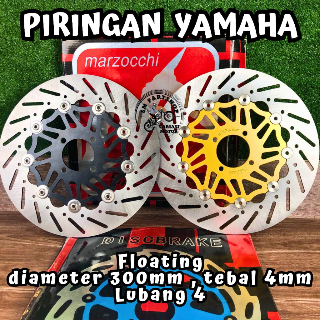 PIRINGAN YAMAHA BAUT 4 PIRINGAN CAKRAM YAMAHA 300MM FLOATING MARZOCCHI