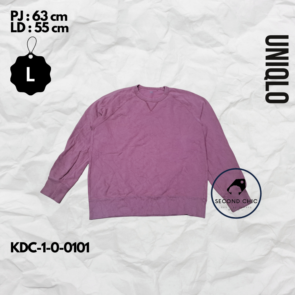 Crewneck UNIQLO ORIGINAL | Crewneck Pria | Sweater UNIQLO | Crewneck branded | Sweater branded