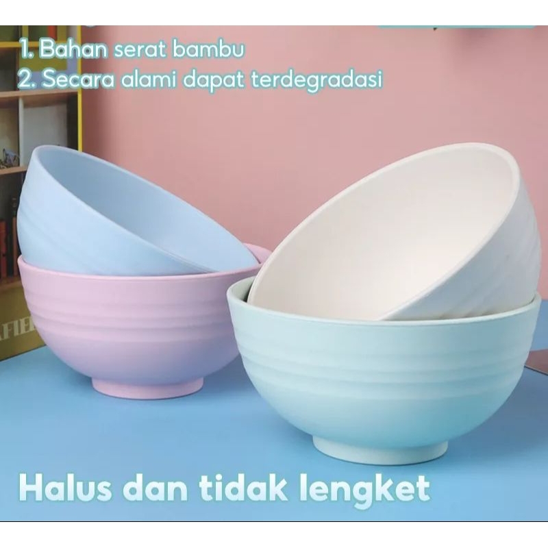 MANGKOK SERAT GANDUM/ MANGKOK WHEAT STRAW BPA FREE