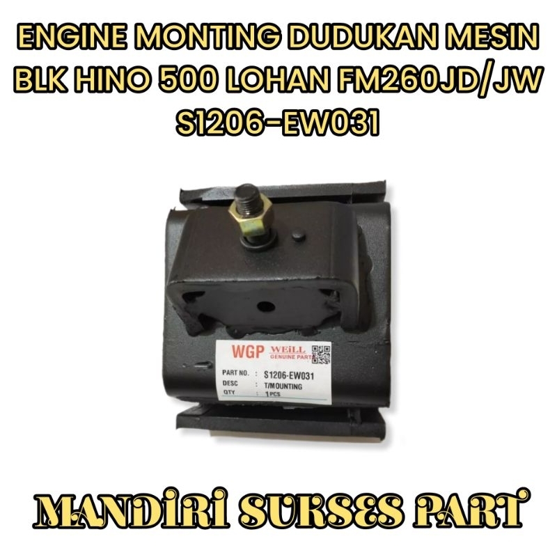 ENGINE MONTING DUDUKAN MESIN BLK HINO 500 LOHAN FM260JD/JW S1206-EW031
