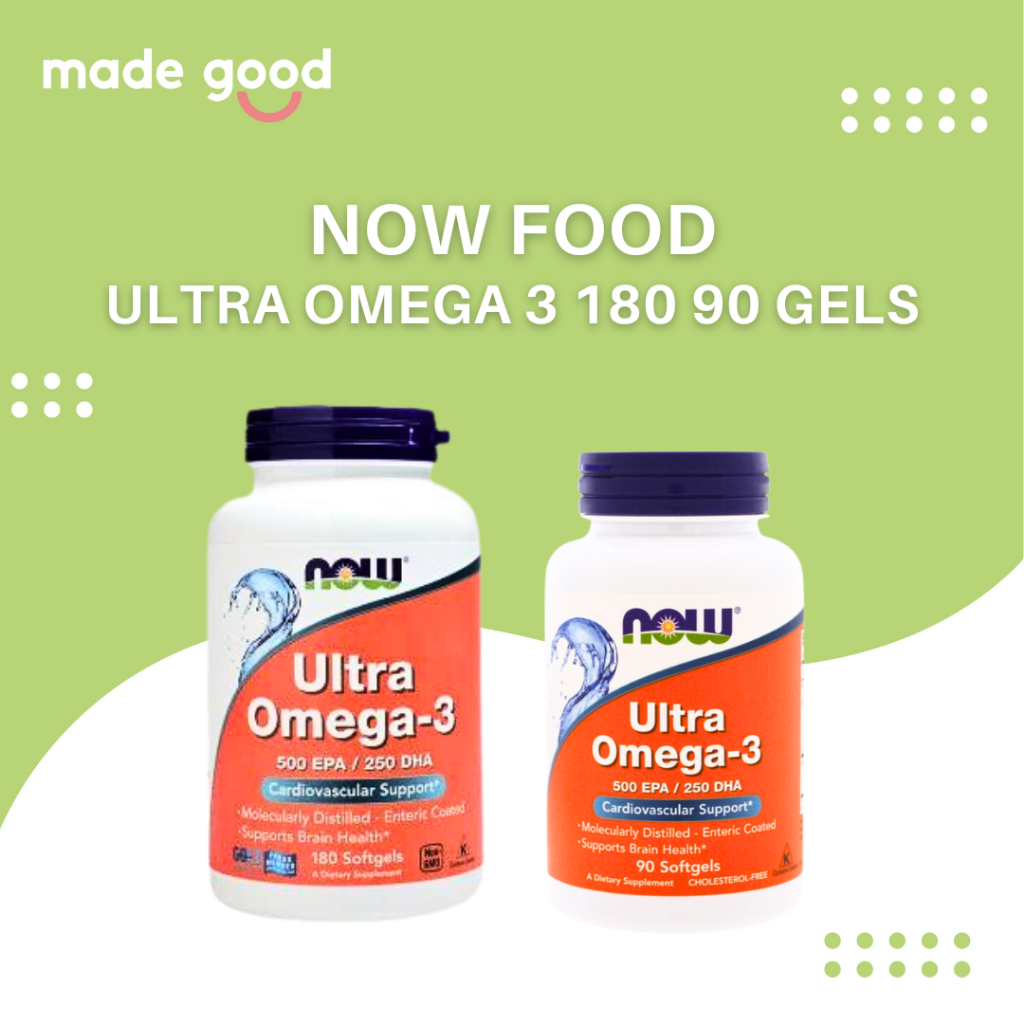 Now Foods Ultra Omega 3 500 EPA/250 DHA 90 180 Softgel Fish Oil