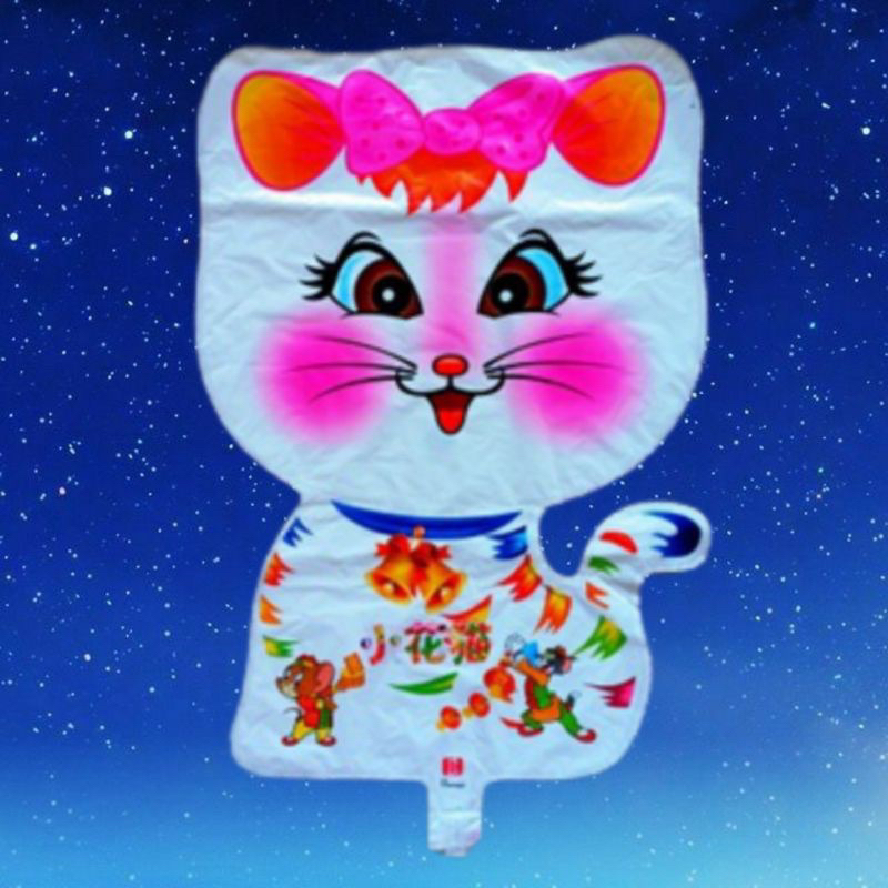 Balon Foil KUCING BERDIRI (Balon Gas/FOIL/TERBANG/KARAKTER)