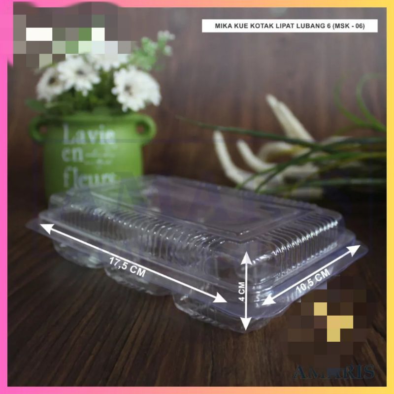 

Mika kue/Mooncake mini lipat 6lubang 3pcs