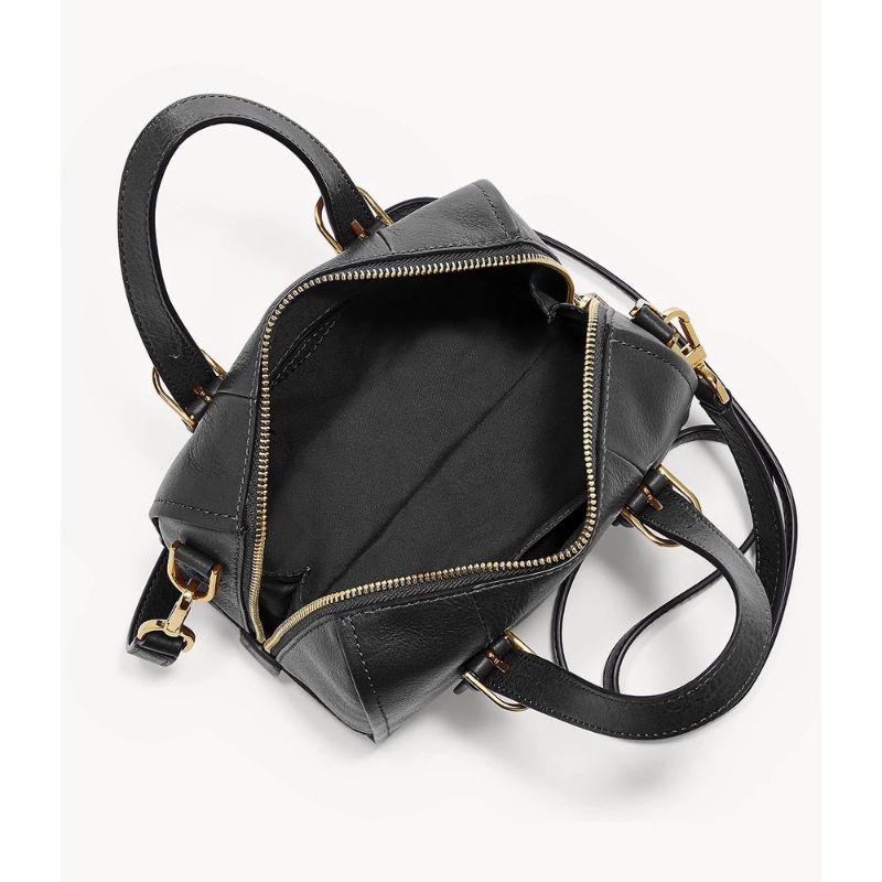 FOSSIL CARLIE MINI SATCHEL BLACK TAS WANITA ZB1856-001