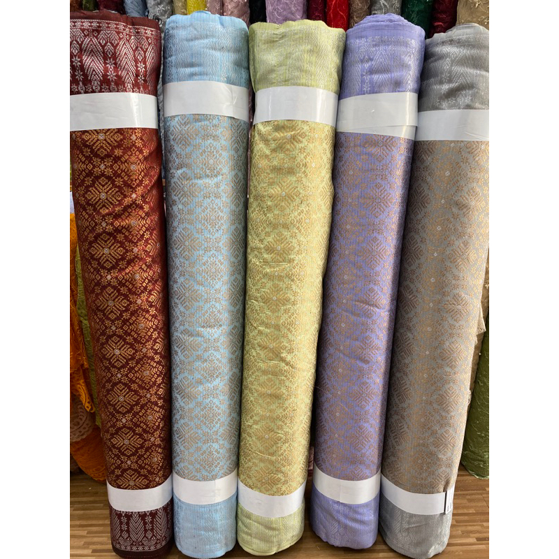 Songket palembang meteran/ songket mesin