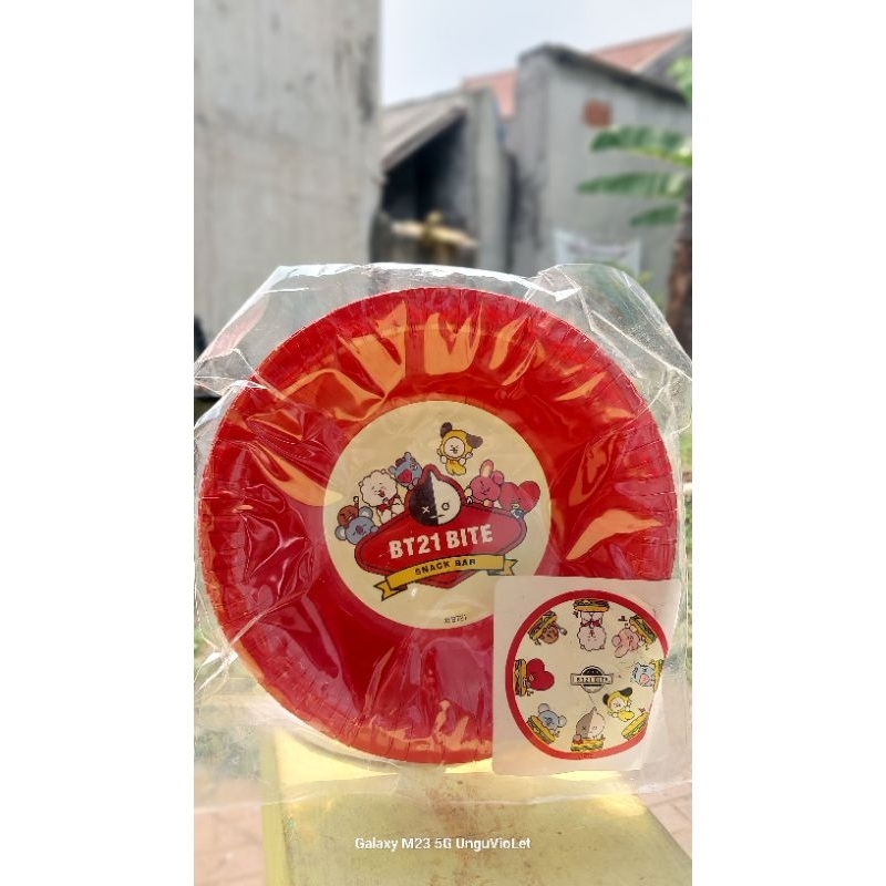 Merchandise BT21 Paper plate BT21 official