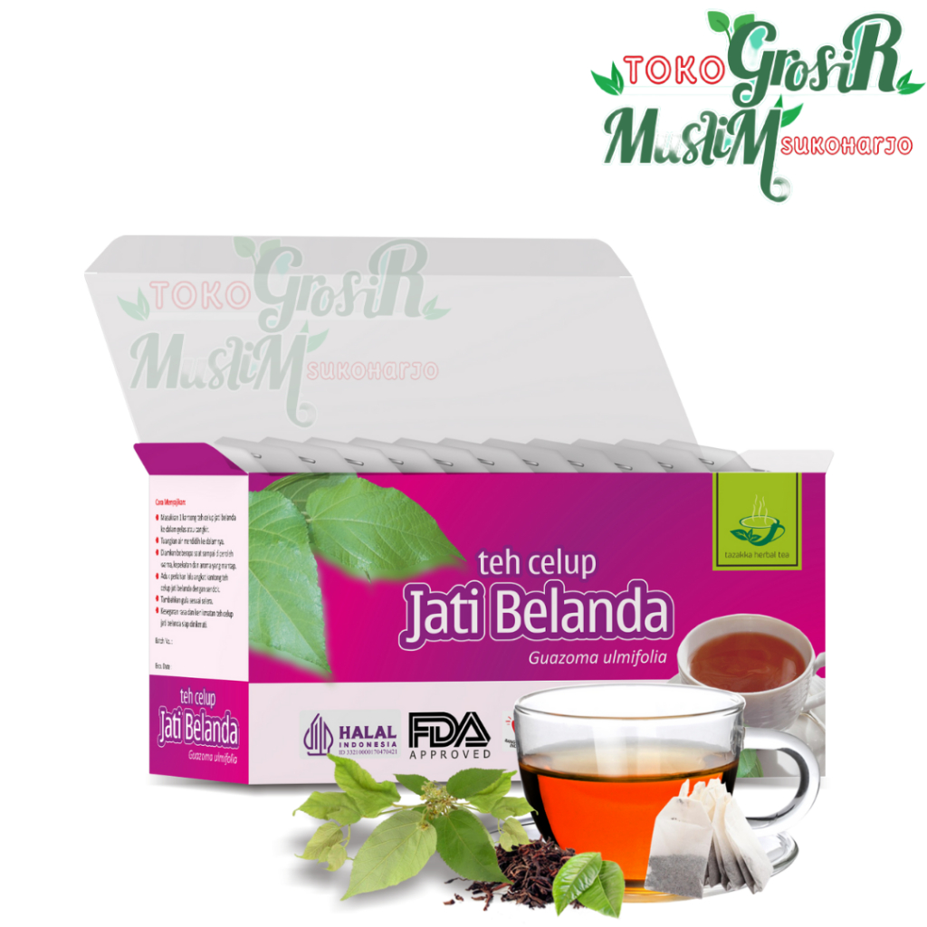 

Teh Daun Jati Belanda Tazakka Original 100% Isi 20 Kantung Sliming Tea Minuman Kesehatan Herbal Diet Pelangsing Halal