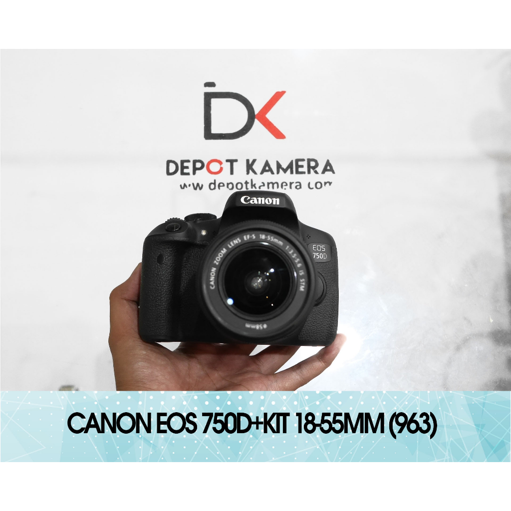 Second - Kamera Canon eos 750d+kit 18-55mm kode 963