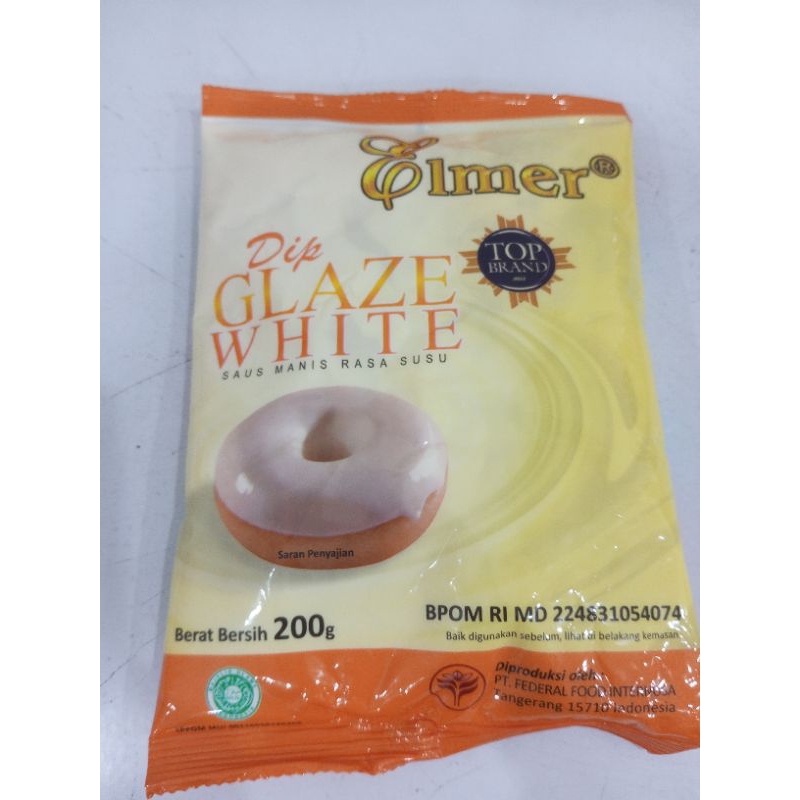 

Elmer Dip Glaze White Saus Manis Rasa Susu Kemasan 200 Gram