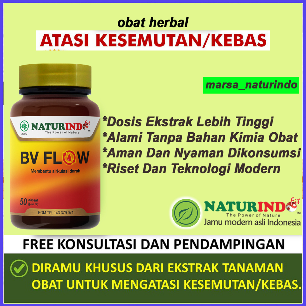 Obat Herbal Kesemutan Kebas Varises Pelancar Peredaran Darah Obat Gatal Kram Bv Flow Naturindo