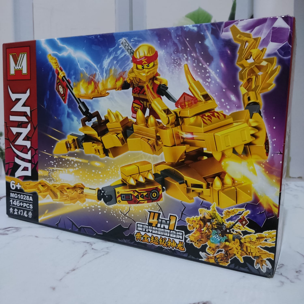"Terbaru" Mainan Balok Susun Brick Ninjago Naga Dragon Ukuran Besar Ninja Naga Bersayap kay jay zane