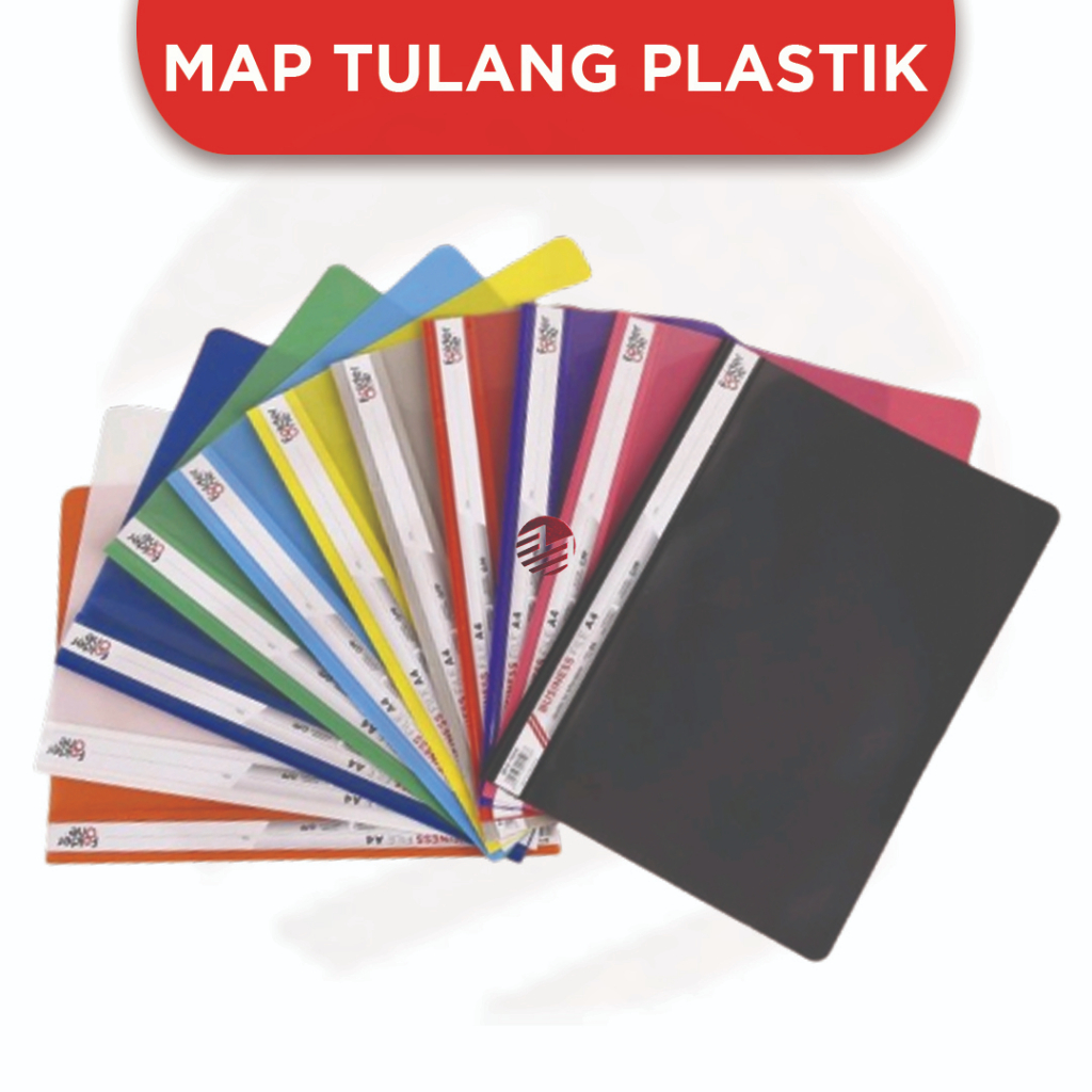 

Map Tulang Plastik Jepit F4 / Business File Transparan