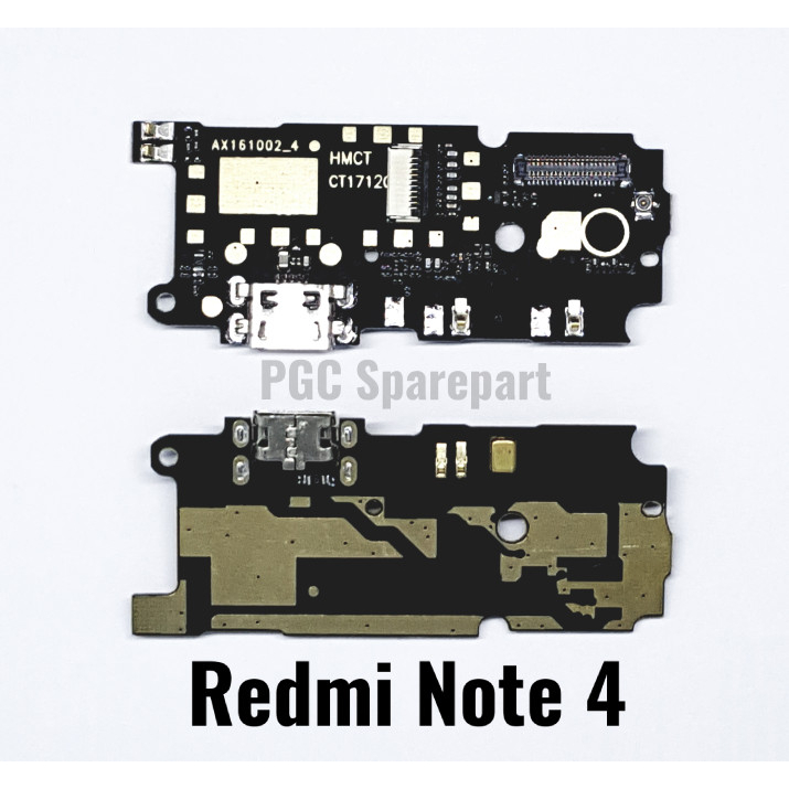 Papan Konektor PCB Connector Charger Cas + MIC Ori Xiaomi Redmi Note 4