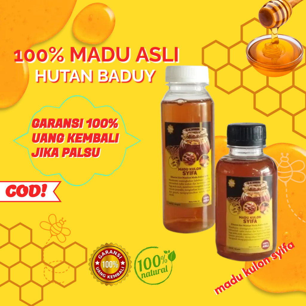 

Madu Asli Murni Hutan Liar Baduy 100% Original Madu Murni 1kg Tanpa Campuran