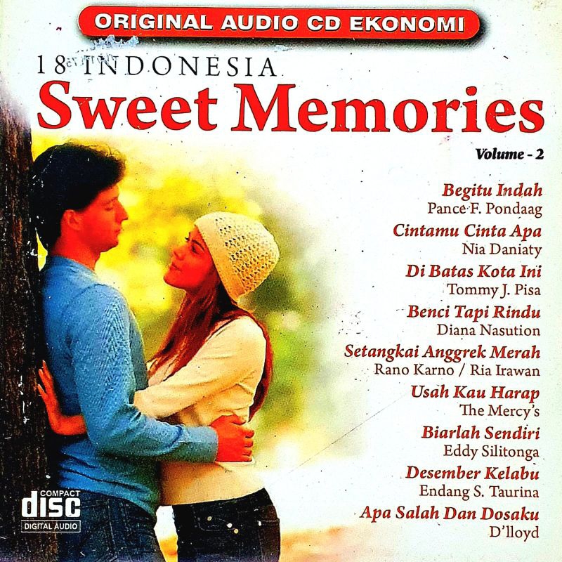 KASET CD MUSIK SWEET MEMORIES INDONESIA - CD MUSIK TEMBANG KENANGAN INDONESIA - CD LAGU POP NOSTALGI