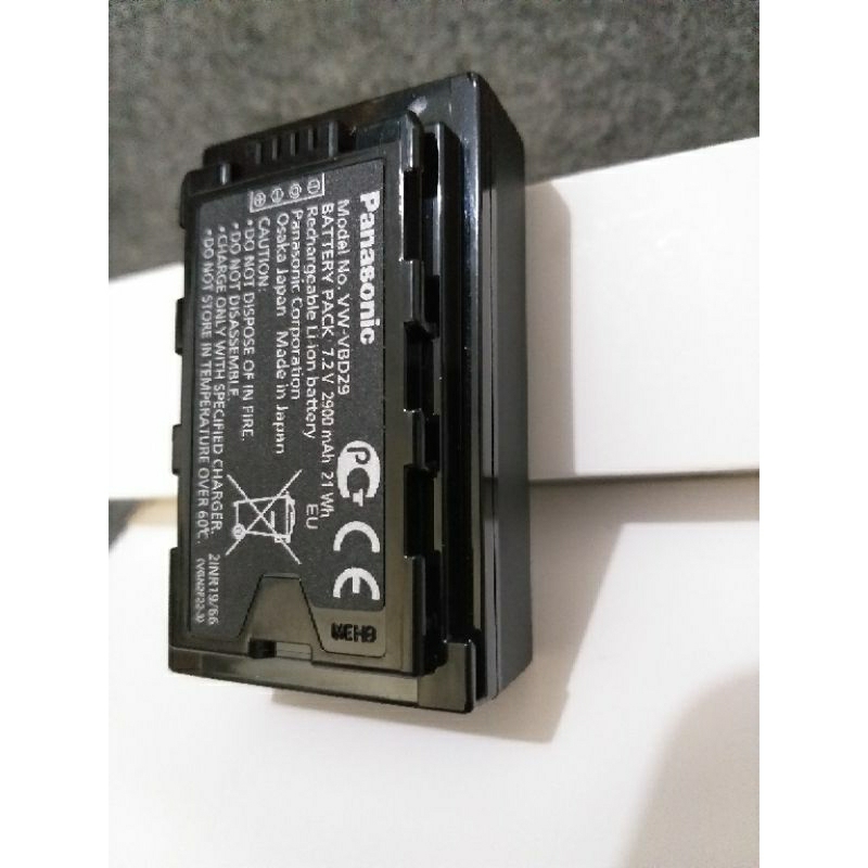 Baterai Original Panasonic VW-VBD29 ( MDH2, MDH3, PV100 )