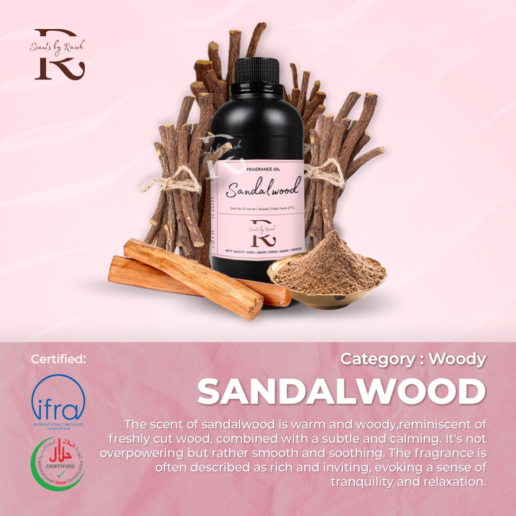 PREMIUM 500gr Sandalwood Fragrance Oil Reed Diffuser Candle Parfume Soap Bar
