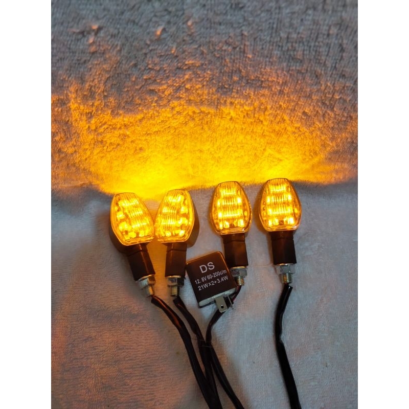 paket lampu sein led rx king ninja tiger verza w175 cb 100 lampu sein led motor paket hemat lampu se