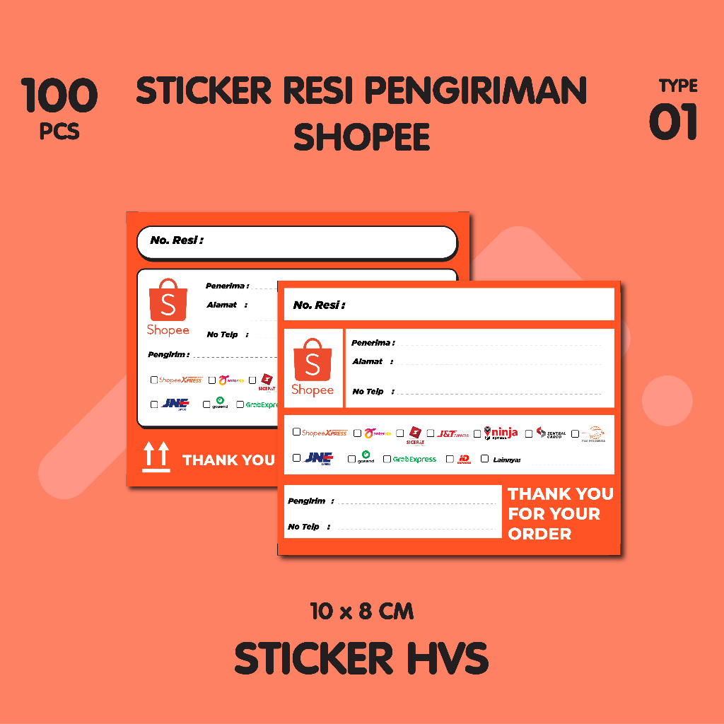 

[100 PCS] Sticker Resi | Label Pengiriman | Stiker Resi Murah | Stiker Murah | Sticker Resi Pengiriman Shopee Murah