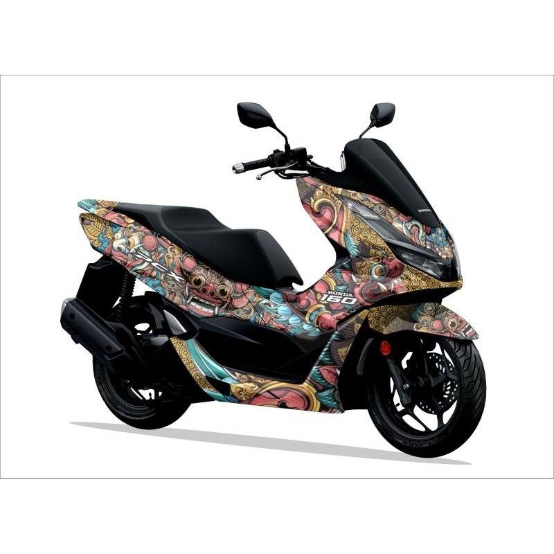Decal costum motor honda pcx 150 160 full body + Visor